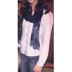 Women’s Scarf, Colors: Blue & White